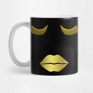 GOLD Glam Face Mug